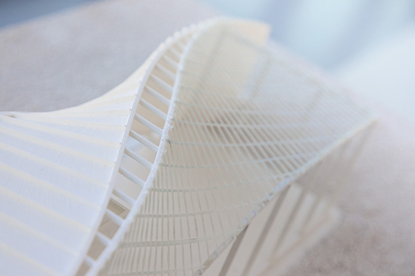3D-printed model of the C³ result house "CUBE" Photo shows a 3D-printed model of the C³ result house "CUBE"