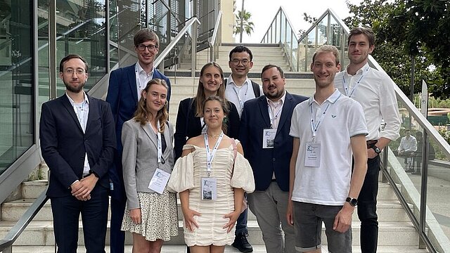 Das Dresdner Team vor Ort in Antibes