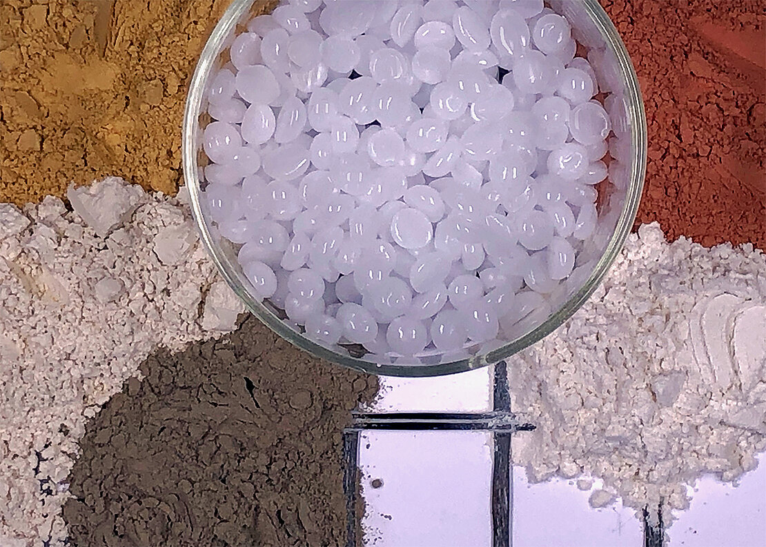B05_Geopolymer-Bindemittel Photo shows geopolymer binder