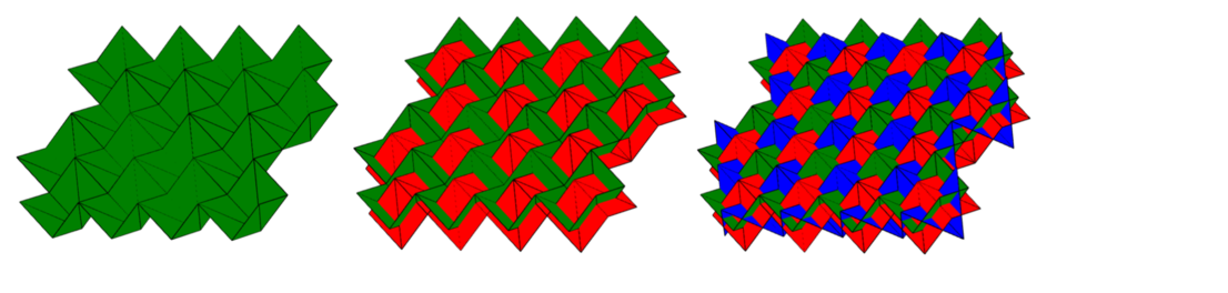 The graphic shows proposed constructions for shell-structures without and with selfintersections