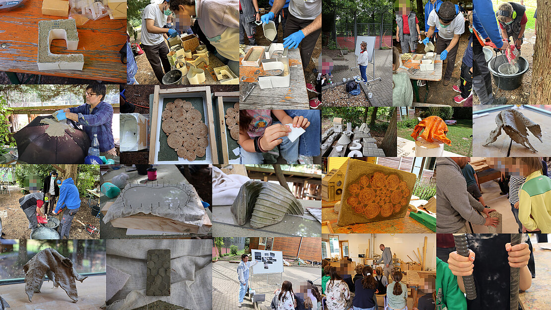 Impressionen des Beton-Kunst-Projekts 2026 in Aachen